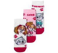 United Labels Paw Patrol Socken für Mädchen Kinder Sneaker Kindersocken Söckchen Rosa Weiß (3er Pack) (DE/NL/SE/PL, Numerisch, 27, 30, Regular, Rosa/Weiß)