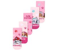 United Labels Paw Patrol Socken für Mädchen - Skye, Everest, Liberty & Marshall Kinder Sneaker Kindersocken Söckchen Rosa (5er Pack) (DE/NL/SE/PL, Numerisch, 23, 26, Regular, Rosa)