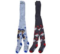 United Labels Paw Patrol Strumpfhose für Jungen - Chase & Marshall Kinder Strickstrumpfhose Kinderstrumpfhose Blau/Grau (2er Pack) (DE/NL/SE/PL, Numerisch, 31, 34, Regular)