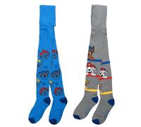 United Labels Paw Patrol Strumpfhose für Jungen - Kinder Strickstrumpfhose Kinderstrumpfhose Grau Blau (2er Pack) (DE/NL/SE/PL, Numerisch, 122, 128, Regular, Grau/Blau)