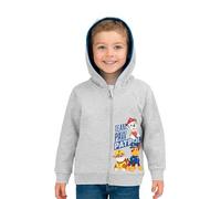 United Labels Paw Patrol Sweatjacke mit Kapuze für Jungen, Grau, Team Paw Patrol, 86-92, Kapuzenpullover mit Reißverschluss, Hoodie Kapuzenjacke für Kinder