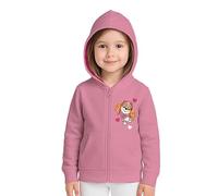 United Labels Paw Patrol Sweatjacke für Mädchen - Kinder Kapuzenpullover mit Reißverschluss Hoodie Rosa (DE/NL/SE/PL, Numerisch, 122, 128, Regular, Rosa)