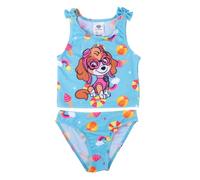 United Labels Paw Patrol Tankini Badeanzug für Mädchen mit Schleifen, Skye, Blau, 134-140, zweiteiliges Bademode Set Kinder, Schwimmkleidung