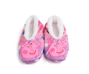 United Labels Peppa Wutz Ballerina Hausschuhe für Kinder, Rosa, 23/26, ABS Pantoffeln mit Anti Rutsch Noppen, Slipper gefüttert