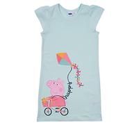United Labels Peppa Wutz Kleid für Mädchen - Happy - Kleidchen mit kurzen Ärmeln Türkis (as3, Numeric, Numeric_110, Numeric_116, Regular)