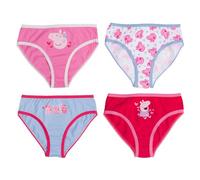 United Labels Peppa Wutz Panty für Mädchen Kinder Slip Unterhose Unterwäsche Mehrfarbig Bunt (4er Pack) (DE/NL/SE/PL, Numerisch, 110, 116, Regular, Mehrfarbig)