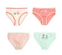 United Labels Peppa Wutz Panty für Mädchen Kinder Slip Unterhose Unterwäsche Mehrfarbig Bunt (4er Pack) (as3, Numeric, Numeric_110, Numeric_116, Regular, 110-116)