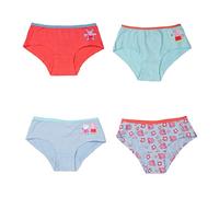 United Labels Peppa Wutz Panty für Mädchen Kinder Slip Unterhose Unterwäsche Mehrfarbig Bunt (4er Pack) (110-116)