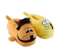 United Labels Ralph Ruthe 3D Hausschuhe Plüsch Flossen, Sting & Barry, 44/46, Pantoffeln mit Anti Rutsch Noppen, lustige Slipper