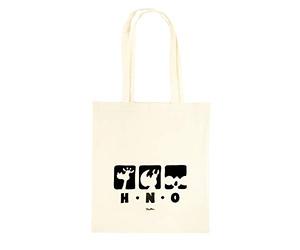 United Labels Ralph Ruthe Stoffbeutel - HNO-WG Jutebeutel Tragetasche Baumwolltasche 38 x 41 cm Beige Naturfarben