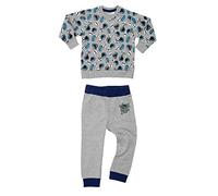 United Labels Sesamstraße Baby Set - Krümelmonster Unisex Oberteil Pullover mit Hose 2-Teiler Grau (74-80)