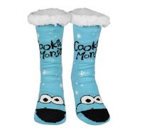 United Labels Sesamstraße Krümelmonster Hüttensocken - Haussocken für Herren Kuschelsocken Flauschige Wintersocken warme Männer Socken Blau (DE/NL/SE/PL, Numerisch, 39, 42, Regular, Regular)