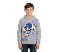 United Labels Sonic The Hedgehog Pullover mit Kapuze für Jungen, Grau, Hoodie, Sweatshirt, Kapuzenpullover für Kinder