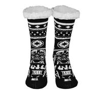 United Labels Star Wars Hüttensocken - Darth Vader Haussocken für Herren Kuschelsocken Flauschige Wintersocken warme Männer Socken Schwarz/Weiß (DE/NL/SE/PL, Numerisch, 39, 42, Regular, Regular)