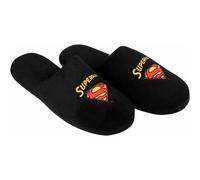United Labels Superman Hausschuhe für Herren Superman Design Puschen Slipper Pantoffeln Schwarz 40/41