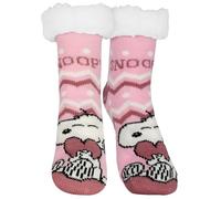 United Labels The Peanuts Snoopy Hüttensocken - Haussocken für Damen Kuschelsocken Flauschige Wintersocken warme Frauen Socken Rosa (DE/NL/SE/PL, Numerisch, 39, 42, Regular, Regular)