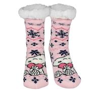 United Labels The Peanuts Snoopy Hüttensocken - Haussocken für Damen Kuschelsocken Flauschige Wintersocken warme Frauen Socken Rosa (DE/NL/SE/PL, Numerisch, 39, 42, Regular, Regular)