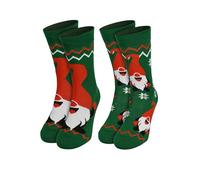 United Labels Weihnachtssocken Wichtel für Herren Grün (2er Pack) (DE/NL/SE/PL, Numerisch, 39, 42, Regular, Regular, Grün)