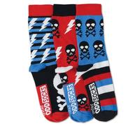 United Oddsocks - 3 Oddsocks For Boys UK 12-6 EUR 30.5-39 Skulls