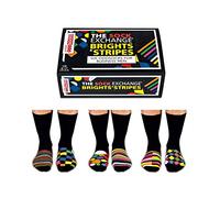 United Oddsocks - Die verrückten Brights Stripes Socken für Männer im 6er Set : Größen UK 6-11, EUR: 39-46, US: 6.5-11