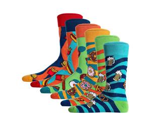 United Oddsocks Herren Socken, 6 Socken Pack - Strumpf, Mottomotive 39-46 Mehrfarbig