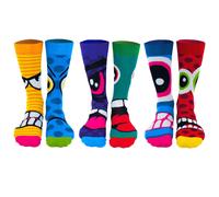 Kurzsocken UNITED ODDSOCKS "Socken 3er Pack", Herren, Gr. 39-46, bunt (stress heads), Obermaterial: 80% Baumwolle CO. 19% Polyamid PA. 1% Elasthan EL., Socken (85324618-39) stress heads
