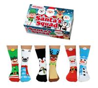 United Oddsocks Santa's Squad United Oddsocks 6 Oddsocks für Kinder, Mehrfarbig, UK 12 5,5 EUR 30,5 38,5