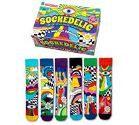 United Oddsocks Sockedelic 6 Odd Socks Geschenkbox | UK 6-11 | EUR 39-46 | 7-12, mehrfarbig