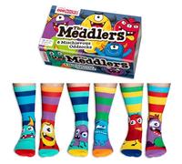 United Oddsocks The Meddlers Box 6 Oddsocks For Boys UK 12-5.5 EUR 30.5-38.5 US 13.5-8