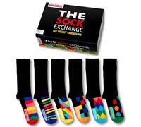 United Oddsocks The Sock Exchange Geschenkbox, 6 schwarze Odd Socks