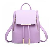 UNITTO Mini Rucksack Damen Klein Leder, PU Handtaschen Rucksack Frauen Rucksack Geldbeutel Damen Umhängetaschen Schule Büchertasche für Alle Anlässe,Lila