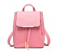 UNITTO Mini Rucksack Damen Klein Leder, PU Handtaschen Rucksack Frauen Rucksack Geldbeutel Damen Umhängetaschen Schule Büchertasche für Alle Anlässe,Rosa