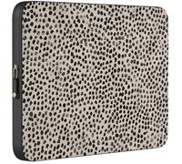 Universal Laptoptasche bis zu 14“ Burga Almond Latte, Beige mit schwarzen Punkten