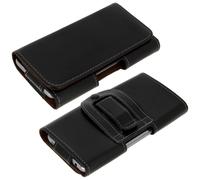 Universal Smartphone Gürteltasche Größe XL mit Gürtelschlaufe + Clip - Schwarz