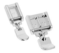 Universale schmale Clip-on-Reißverschluss-Nähfuß für Brother, Set von 2 Nähfüßen, kompatibel mit Brother Singer Janome Nähmaschine