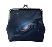 Universe Milky Way Galaxy Bedruckte Mikrofaser PU Leder Geldbörse Kiss Lock Mini Tasche für Lippenstift Schlüssel Change Organisation