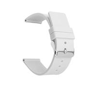 Universelle Uhrenarmbänder 18 mm, 22 mm, 20 mm, 24 mm, Schnellverschluss, Silikonarmband, weiches Gummiarmband for Damen und Herren(White,18mm)