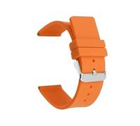 Universelle Uhrenarmbänder 18 mm, 22 mm, 20 mm, 24 mm, Schnellverschluss, Silikonarmband, weiches Gummiarmband for Damen und Herren(Orange,18mm)