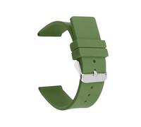 Universelle Uhrenarmbänder 18 mm, 22 mm, 20 mm, 24 mm, Schnellverschluss, Silikonarmband, weiches Gummiarmband for Damen und Herren(Green,12mm)