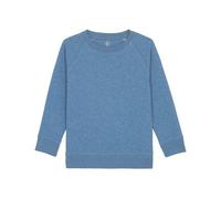 University of Soul Kinder Rundhals-Sweatshirt aus Bio-Baumwolle "Mini Shay" Mittelblau Meliert 3-4