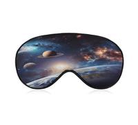 Universum Galaxie Weltraum Schlafmaske Augenmasken für Schlaf Schlafmaske Schlafmasken für Damen Herren Schlafmaske Verdunkelung Verstellbare Schlafmaske Reise Augenmaske Seitenschläfer Augenmaske