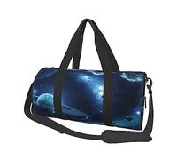 Universum Galaxy bedruckte Sporttasche Sporttasche Turnbeutel Weekender Reisetasche Sport Gym Bag für Workout Übernachtung Reisegepäck Damen Herren, Schwarz, Einheitsgröße, Schwarz , Einheitsgröße
