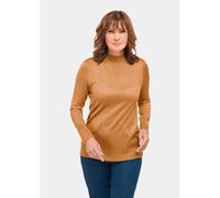 Unkomplizierter Stehbundpullover gelb 24