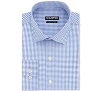 UNLISTED Kenneth Cole Herrenhemd, schmale Passform, kariert und gestreift (Gemustert), Himmelblau, 46 cm- 47 cm Hals 91 cm- 94 cm Ärmel