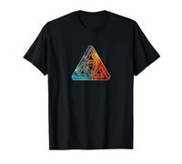 Unmögliches Dreieck Optische Täuschung Penrose Mathe T-shirt T-Shirt