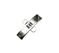 UNNIQ Uhrenzubehör, Metall-Doppel-Push-Faltschnalle, Edelstahl, nahtlos, Schmetterlingsschnalle, kompatibel mit Longines L4 L2 Verschluss (Farbe: 6 x 18 mm)