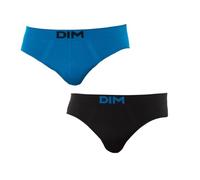 UNNO Herren Sin Costuras Slip Pack X2 Dim Basic Unterkleid, Schwarz (Azul Océanique/Negro 5WL), Medium (Herstellergröße: 6)