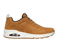Sneaker SKECHERS "Uno Stacre", Herren, Gr. 47,5, braun (hellbraun), Leder, Lederimitat, Schuhe Sneaker, mit Luftkammernsohle, Freizeitschuh, Halbschuh, Schnürschuh (47900816-47,5) hellbraun