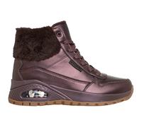 Skechers - Schnürstiefel flach gefüttert braun - Gr. - 36