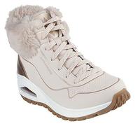 Skechers Uno Rugged Stiefeletten beige natural Fellkragen 167993 für Damen, beige, Größe 37 EU